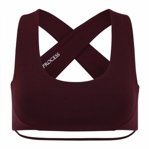 Live The Process Burgundy Sports Bra
